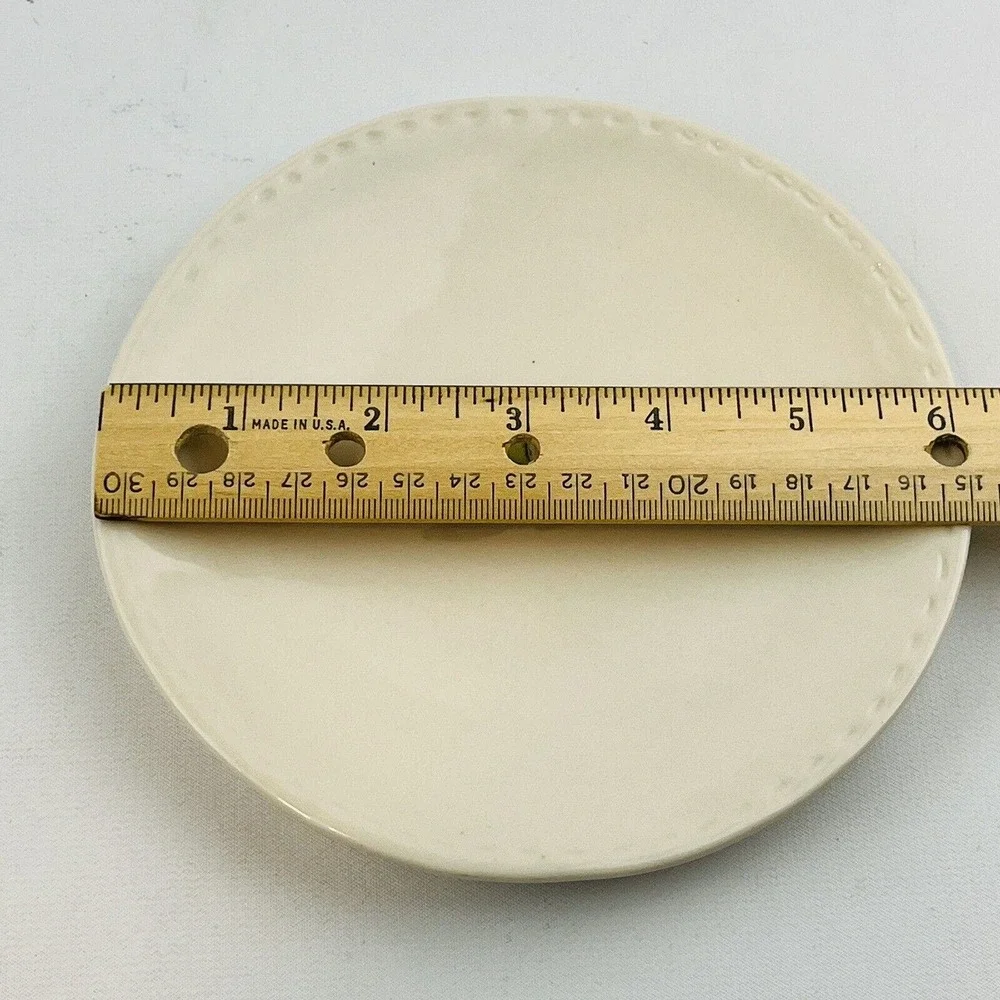 Rae Dunn Stitched Fruit Green‎ Apple 6